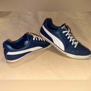 11.5 Men’s Puma Salz III Blue and White Sneakers